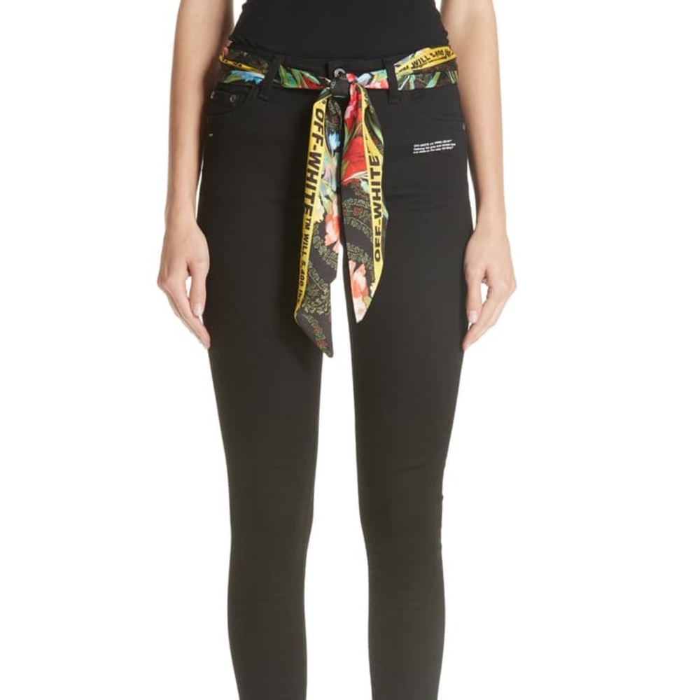 Off White Skinny Jeans